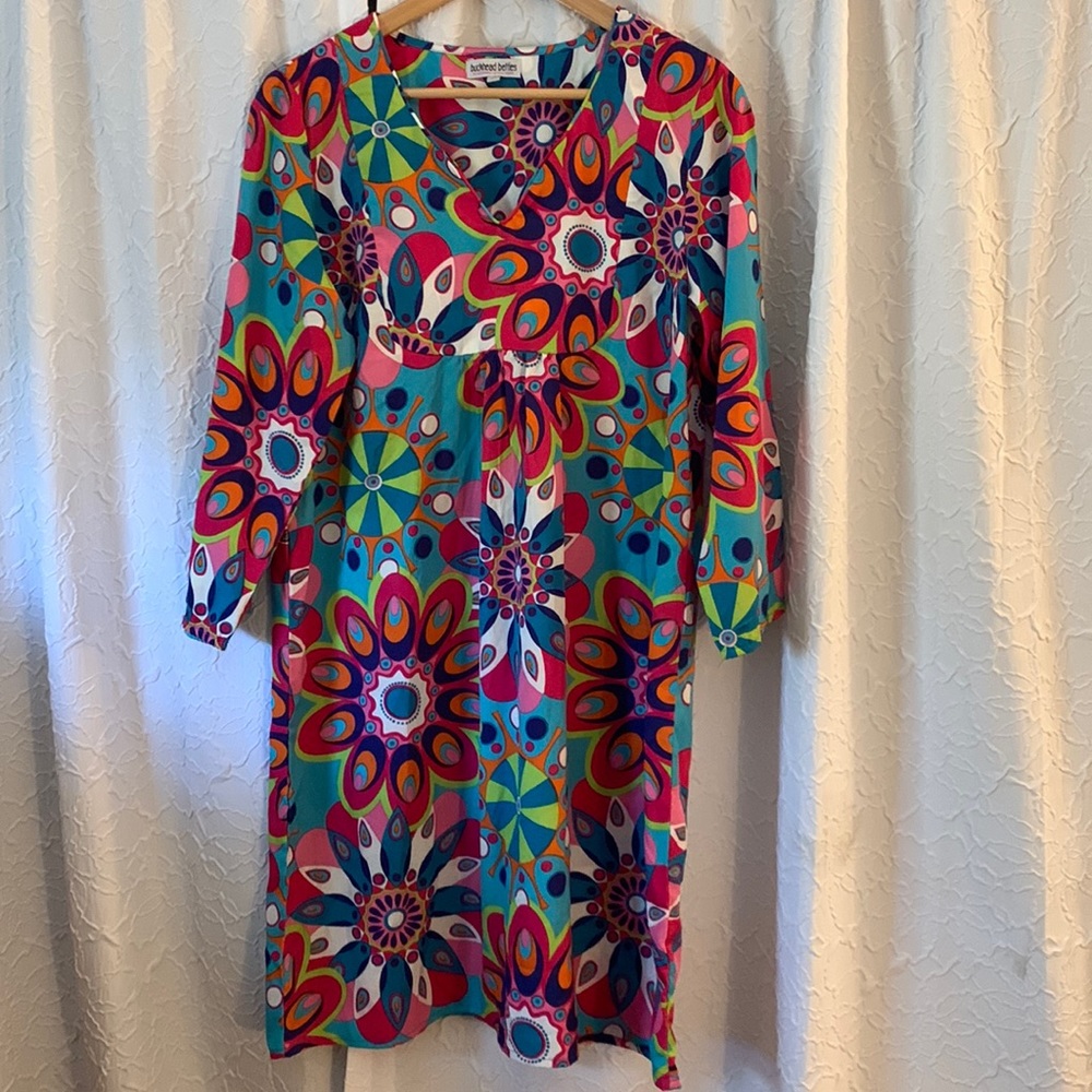 BUCKHEAD BETTIES shift dress seaside coverup. 60’s Mod look